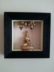 Golden Buddha in Black frame